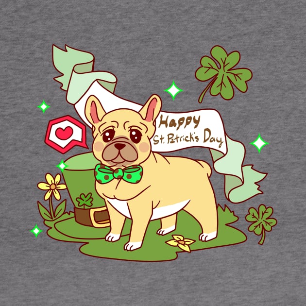 St. Patrick's Day French Bulldog by saradaboru